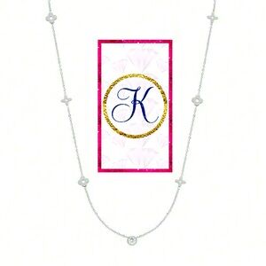 Clover & Blossom Necklace | 18K White Gold Plated Chain